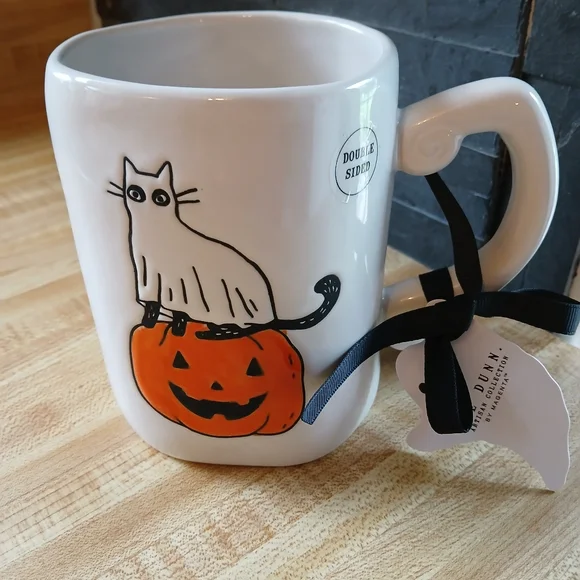 Rae Dunn "Feline Spooky" Large NWT Large Coffee Mug - Picture 3 of 7